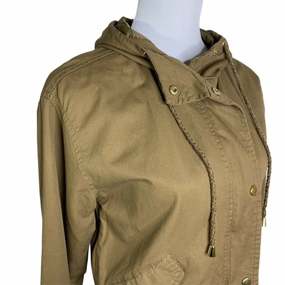 Bella Donna Hooded Waist String Anorak Jacket - Picture 4 of 12